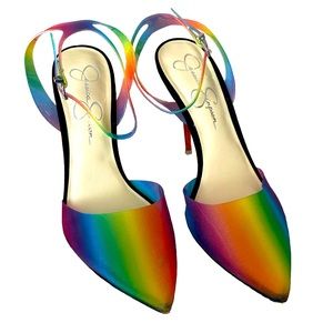 Jessica Simpson Pirrie Matte Glitter Rainbow Pump